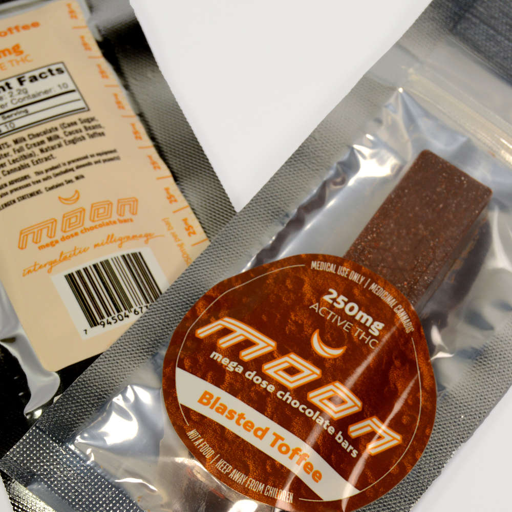 Toffee Chocolate Moon Bar 250mg - Leaf Lab - Medical Marijuana Menu